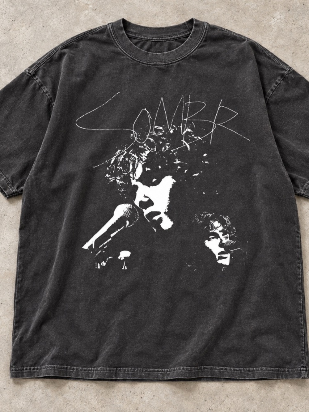 Comfort Colors Sombr Tour Concert Music Singer Vintage Black T-Shirt